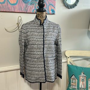 Lafayette 148 Branson Stand Collar Tweed Jacket